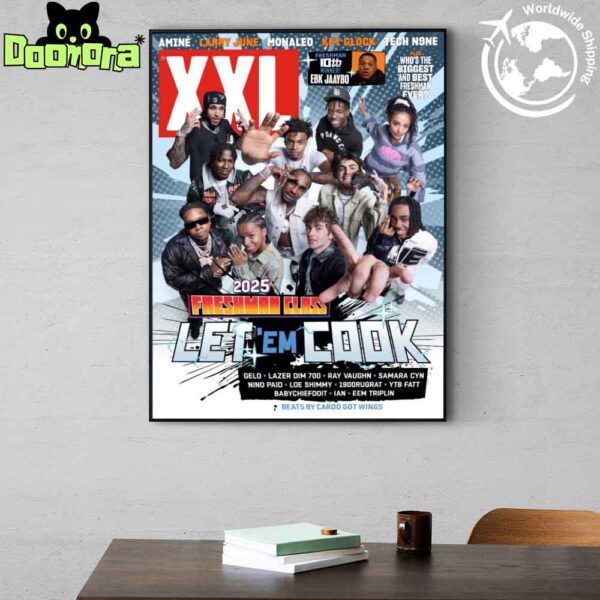 XXL Mag Freshman Class 2025 Revealed Art Cover Fan Gifts Home Decor Poster Canvas