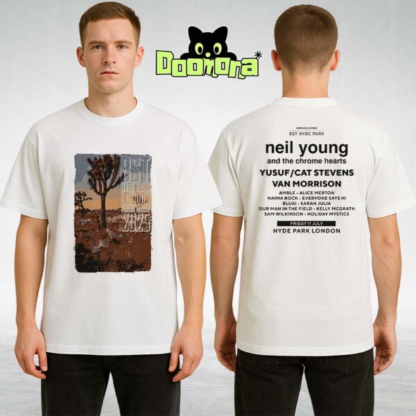BST Hyde Park Neil Young and The Chrome Hearts 2025 Event Two Sides Unisex T-Shirt