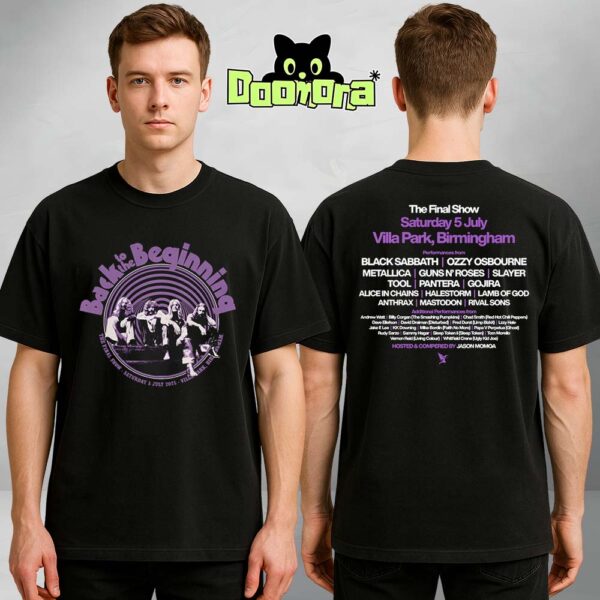 Black Sabbath Back To The Beginning Event Tee Two Sides Unisex T-Shirt