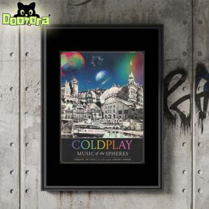 Coldplay Toronto ON 2025 Concert Poster At Rogers Stadium On July 7 8 11 12 2025 Home Decor Poster Canvas