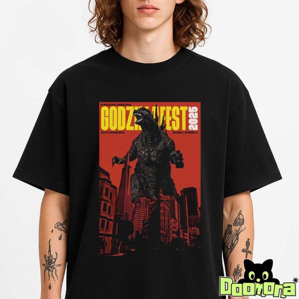 Godzillafest 2025 Poster At The Balboa Theater In San Francisco CA Unisex Tee