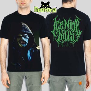 Ice Nine Kills The Great Unknown Horror Tee With Code Of Silence Mask Graphic In Black All Over Print Shirt