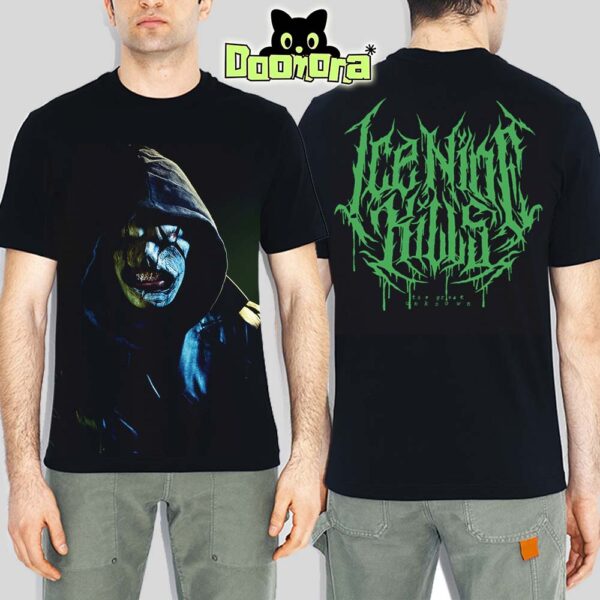 Ice Nine Kills The Great Unknown Horror Tee With Code Of Silence Mask Graphic In Black All Over Print Shirt