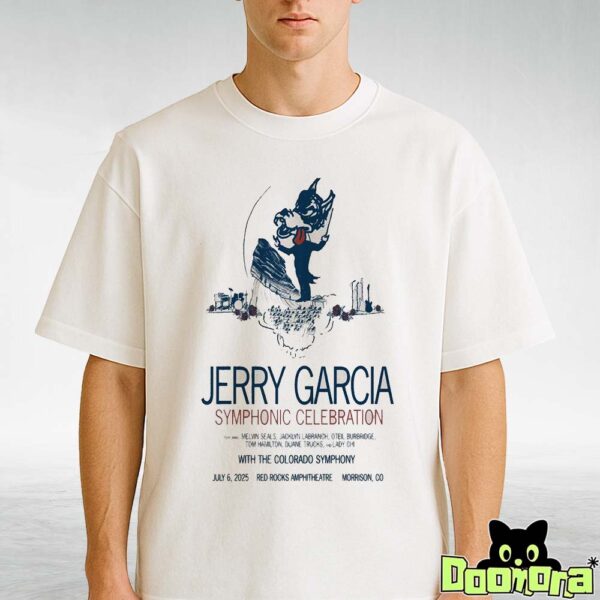 Jerry Garcia Symphonic Celebration At Red Rocks In Morrison CO On July 6 2025 T-Shirt
