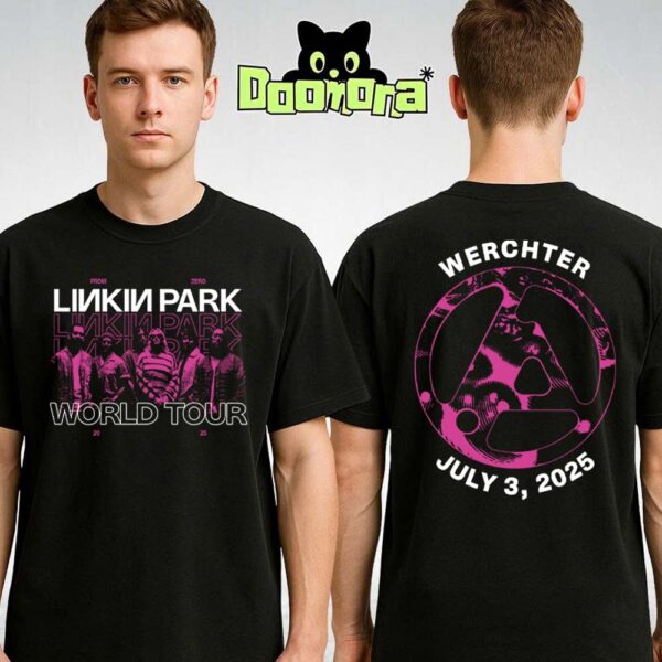 Linkin Park From Zero World Tour 2025 Tee Concert Rock Werchter Festival In Werchter Belgium On July 3 2025 Two Sides Unisex T-Shirt