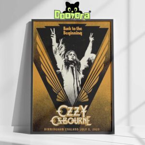 Ozzy Osbourne Concert Poster At Utilita Arena In Birmingham England On July 5 2025 With Back To The Beginning Artwork Home Decor Poster Canvas