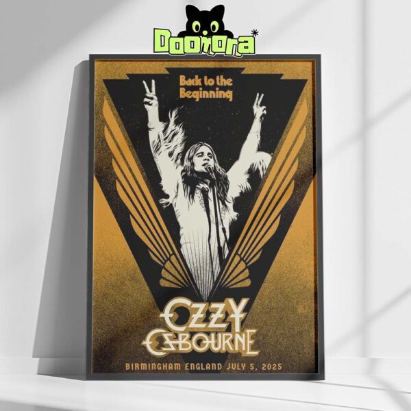 Ozzy Osbourne Concert Poster At Utilita Arena In Birmingham England On July 5 2025 With Back To The Beginning Artwork Home Decor Poster Canvas