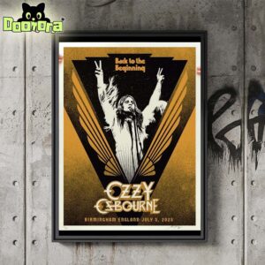 Ozzy Osbourne Live Concert At Villa Park In Birmingham AL On July 5 2025 Home Decor Poster Canvas