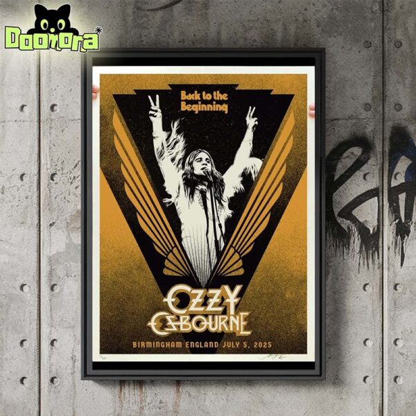 Ozzy Osbourne Live Concert At Villa Park In Birmingham AL On July 5 2025 Home Decor Poster Canvas