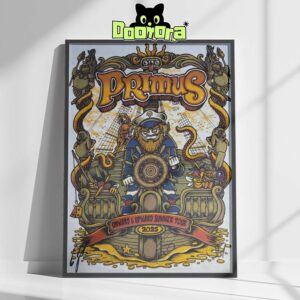 Primus Onward And Upward Summer Tour 2025 Poster Featuring Nautical Pirate Ship Captain Artwork Home Decor Poster Canvas