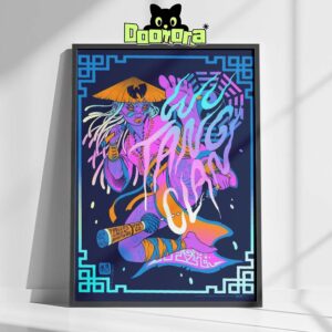 Wu-Tang Clan Live Show Poster At Fiddler’s Green Amphitheatre In Denver CO On July 4 2025 Featuring Shaolin Warrior Neon Art Home Decor Poster Canvas